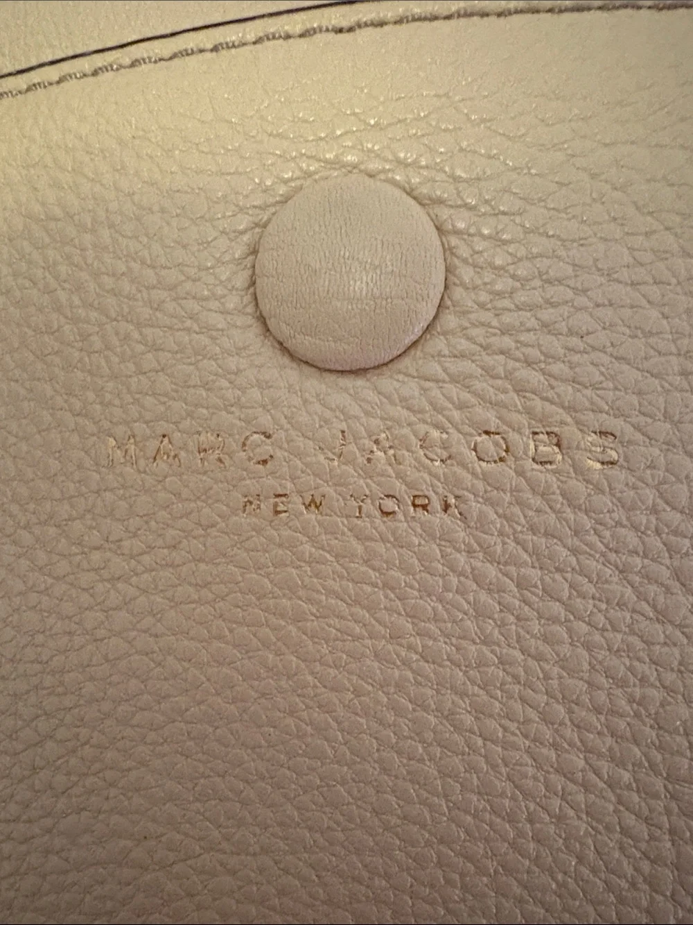 Marc Jacobs Pebbled Leather Hobo in Beige